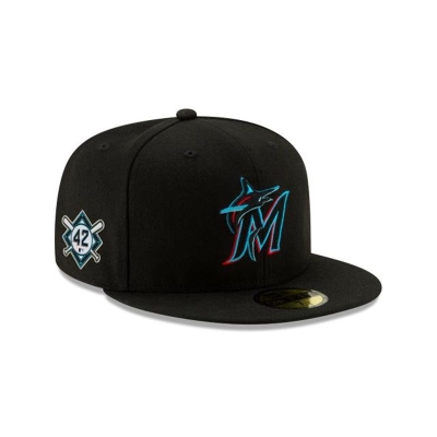 Sapca New Era Miami Marlins MLB Jackie Robinson Day 59FIFTY Fitted - Negrii